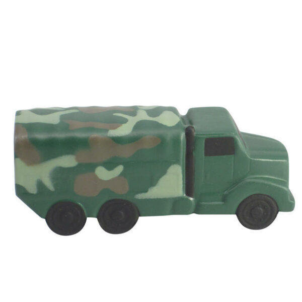 PU Foam Realistic Camouflage Car Shaped Stress Reliever with Customized Logo - Image 2