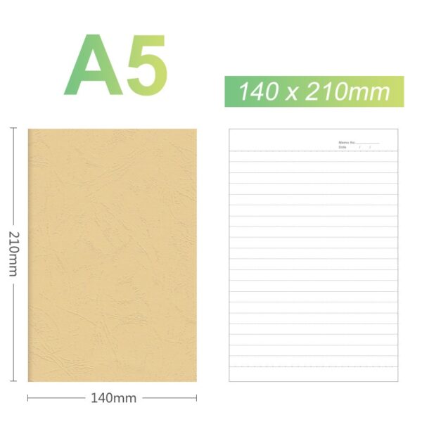 A5/B5 Leather-grained Notebooks - Image 3