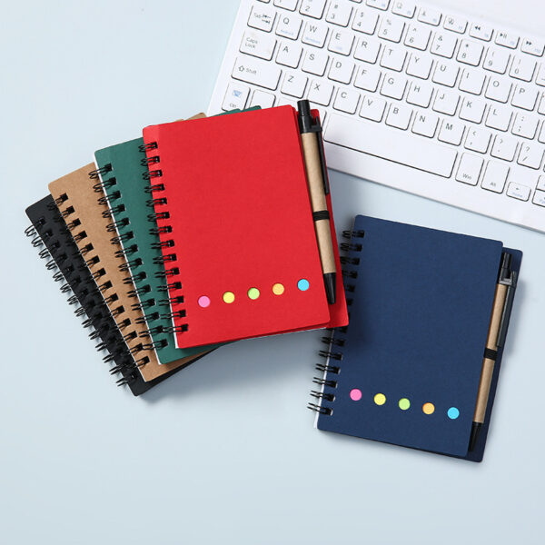 Handy Stickers Kraft Loose-leaf Coil Notebook